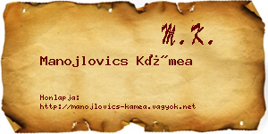 Manojlovics Kámea névjegykártya
